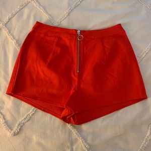 By the way zipper shorts